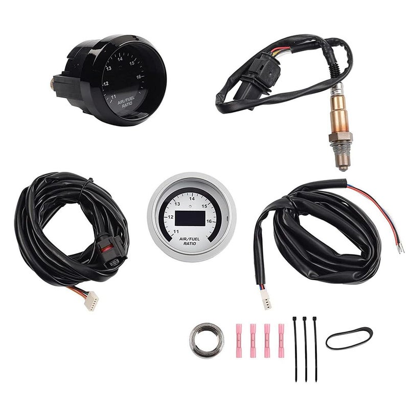 Mactoom 30-4110 Wideband Gauge Controller Uego Air Fuel Ratio Gauge 52mm with 4.9 LSU Sensor, Wideband Sensor A/F Ratio Uego O2 Controller Gauge Wideband Air Fuel Ratio Gauge Kit - Image 1
